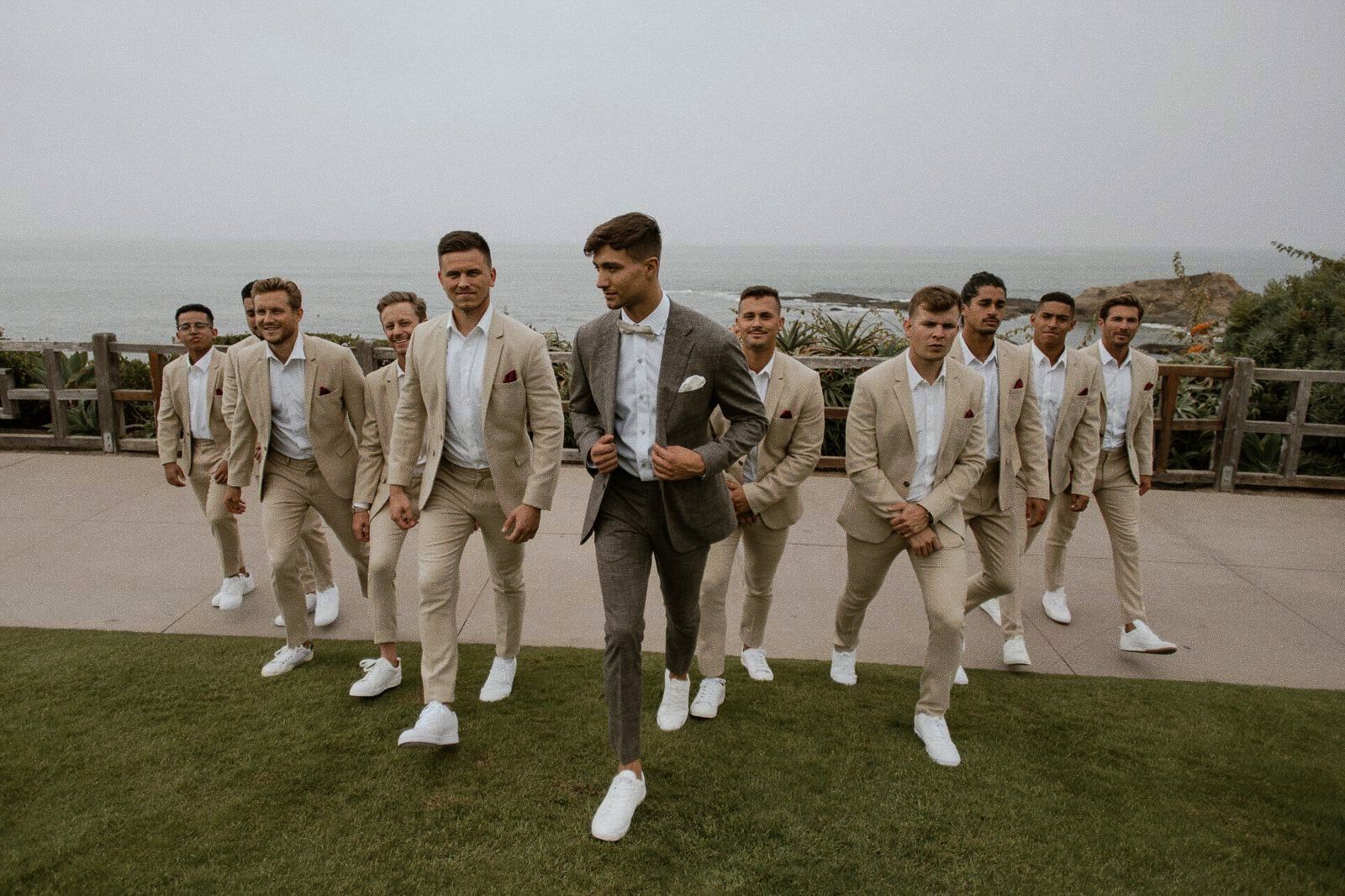 A wedding party in Gold Coast Bespoke tailoring